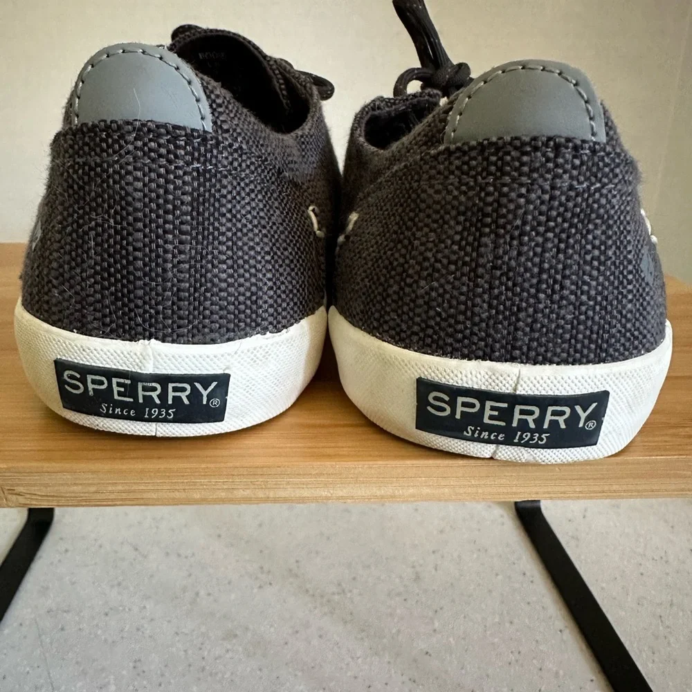 SPERRY Top-Sider Bodie Men’s Size 6 Lace-Up Memory Foam Shoes. Blue, Black, Gray